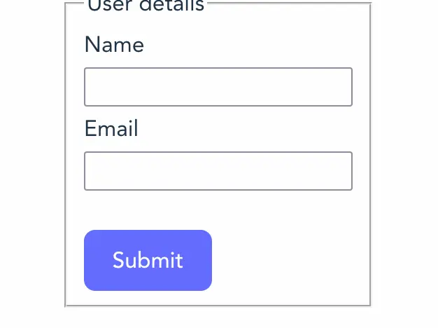 Form with Custom Button